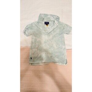 Polo Ralph Lauren Boys Tie-Dye Polo Shirt | Size 3/3T | Mint/Blue | 100% Cotton